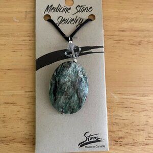 Medicine Stone Jewelry Ruby Fuchsite Pendant